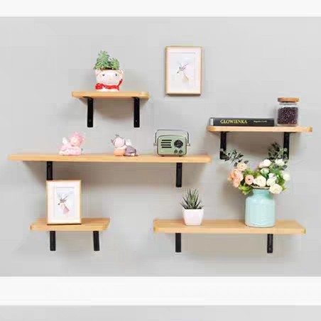 Wall Shelf Board Shelves Hanging Papan  Kayu Dinding  