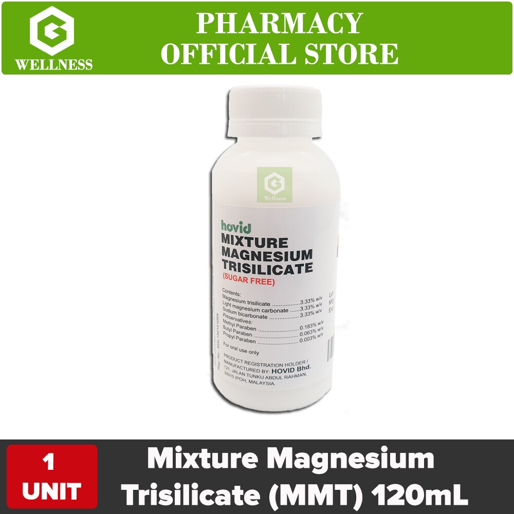 Mixture Magnesium Trisilicate ( MMT Syrup ) 120mL  Ubat Gastrik Angin