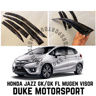 Mugen Air Press Window Door Visor Wind Deflector For Honda Jazz Gk Gk Fl Size 3 Inch 1 Set 4pcs Shopee Malaysia