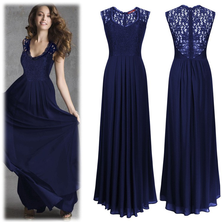 Ready Stock Wedding Dresses Plus Size Women Lace Maxi Formal Party