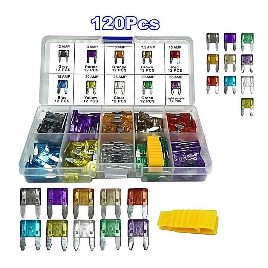 Fuse Assortment Kit,306pcs Car Boat Truck SUV Auto Automotive Assorted Replacement Blade Fuses Standard & Mini & Low Profile Mini-2A 5A 7.5A 10A 15A 20A 25A 30A 35A with Fuse Puller and Circuit Tester 