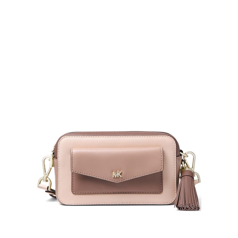 Michael Kors Small Tri-Color Leather Camera Bag - Pink | Shopee Malaysia