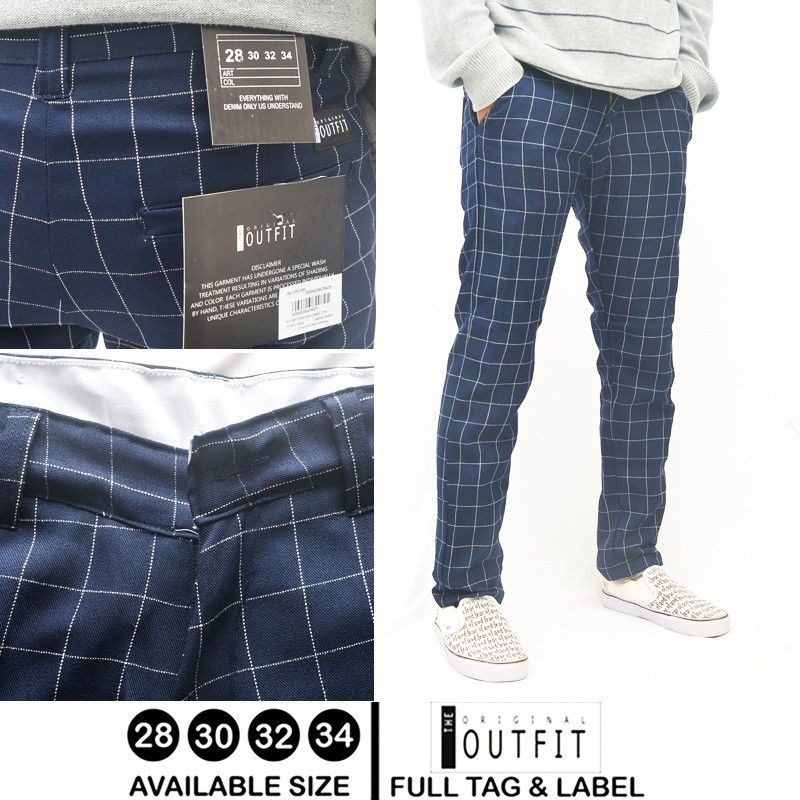 men's zara plaid pants