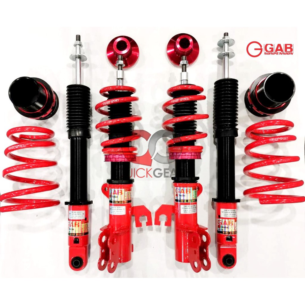 Nissan Almera - GAB HE Hilo Bodyshift Adjustable Suspension / Coilover ...