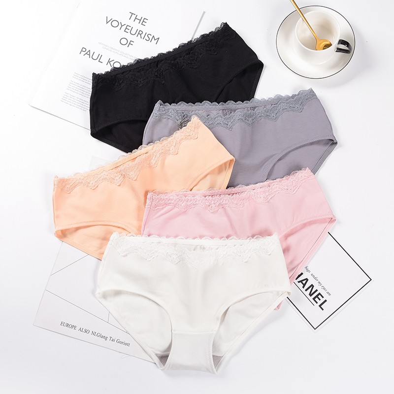 Underwear Women Female Ladies Girls Plain Panties Briefs Seluar Dalam ...