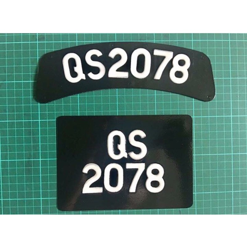 Buy PLAT ORIGINAL NOMBOR CAT PUTIH PRESS EMBOSE KETUK APEK KL 