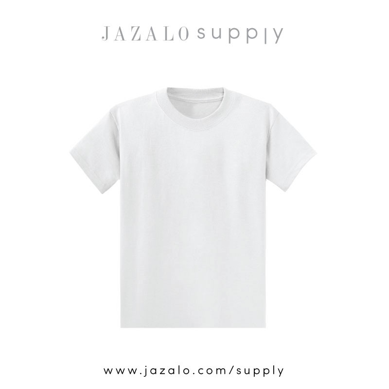 Adult Basic Plain White Cotton T-shirt / Microfiber Jersey Short Long