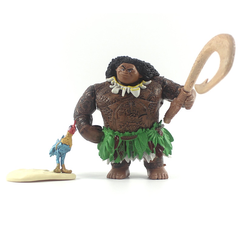 12Pcs Mini Moana Action Figures Toys Movie Character Decoration Dolls Kids Gifts 