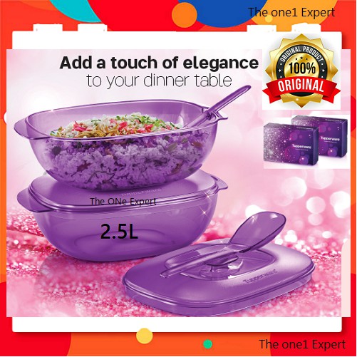 Tupperware Purple Royale Crystalline Serving Set/ Tupperware