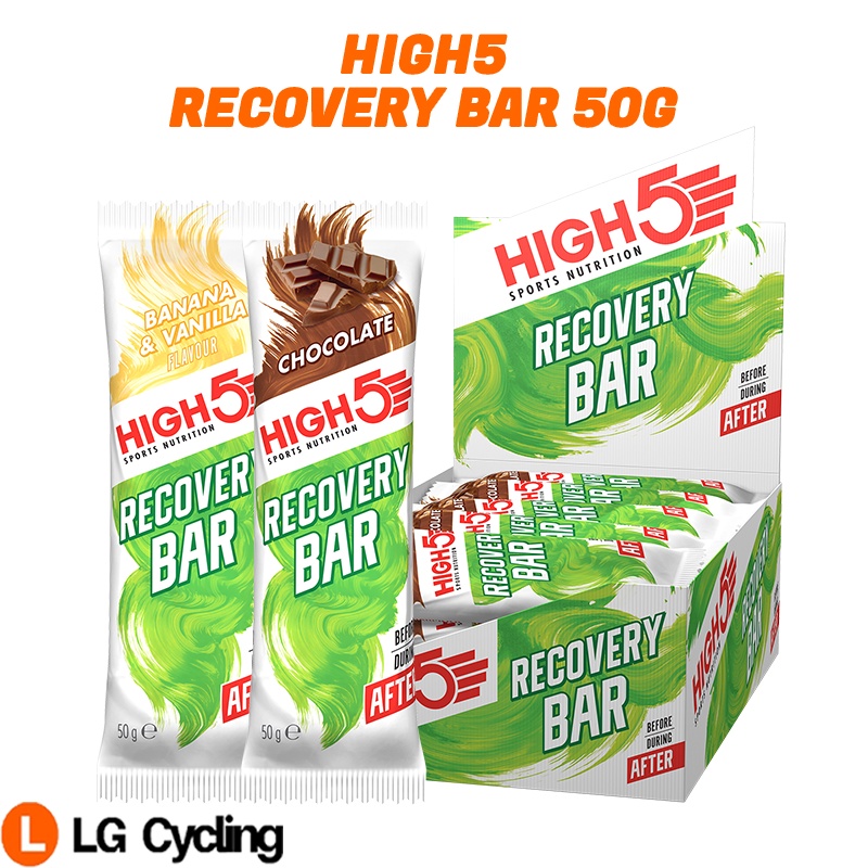 HIGH5 Energy Bar Recovery Bar 50g Carbohydrate Bar Advanced Protein
