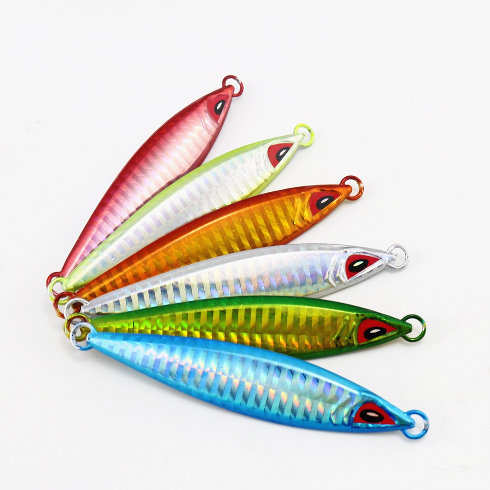 Deep Sea Metal Jig Jigging Fishing Lure Slow Sinking Lead Fish Hard