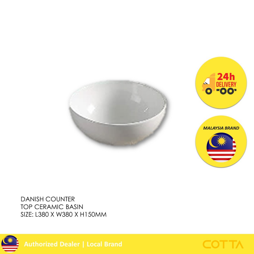 COTTA DANISH COUNTER TOP CERAMIC BASIN [READY STOCK]