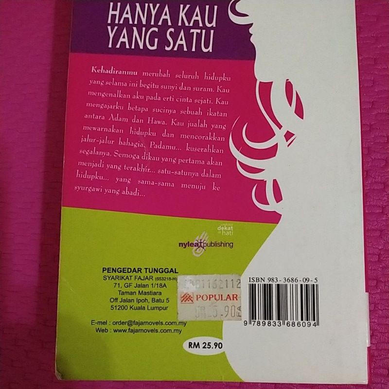 Novel Melayu Terpakai Hanya Kau Yang Satu Shopee Malaysia