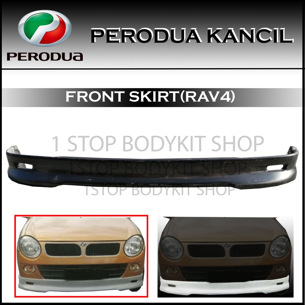 Perodua New Kancil Model 850 660 Front Skirt Fiber Fiberglass Front Skirt Lip Bodykit Shopee Malaysia