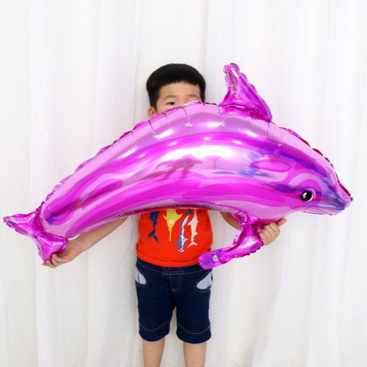 1pc Dolphin Balloon Wedding Layout Birthday Decorations Party Surprise Aluminum Animal Dolphin Foil Balloons