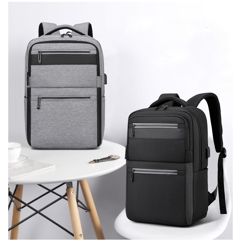 Travel Laptop Backpack With USB Charging Port | Shopee Malaysia