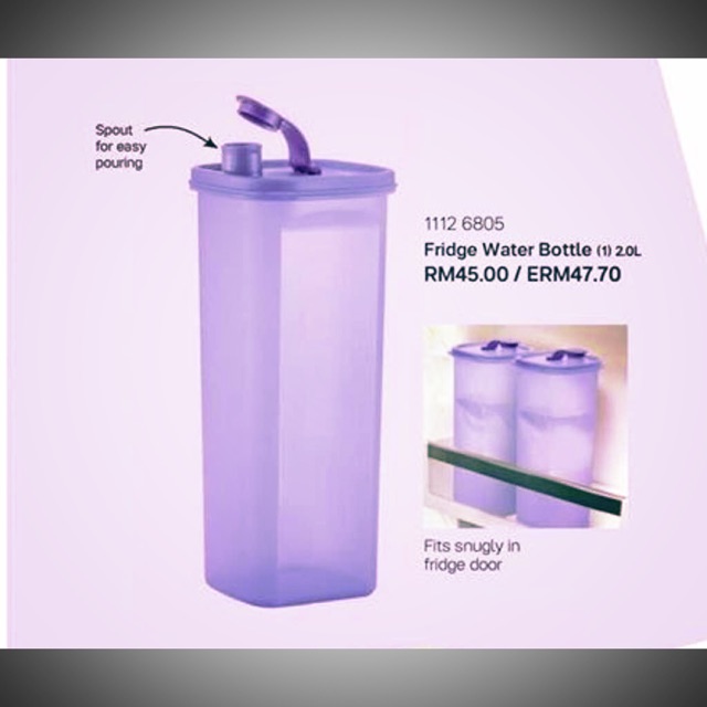 Tupperware Fridge Water Bottle (2Litre)