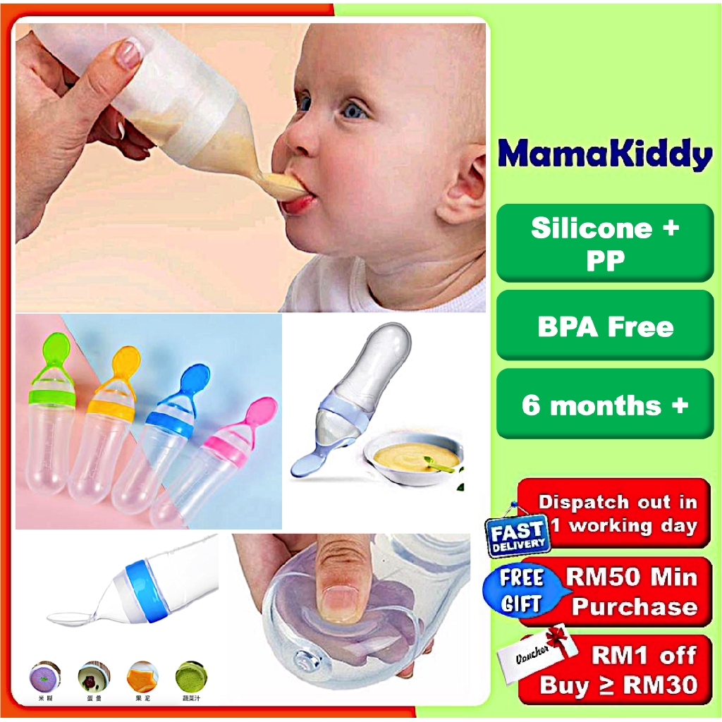 Baby Feeding Bottle Spoon Boon Training Scoop Feeding Feeder