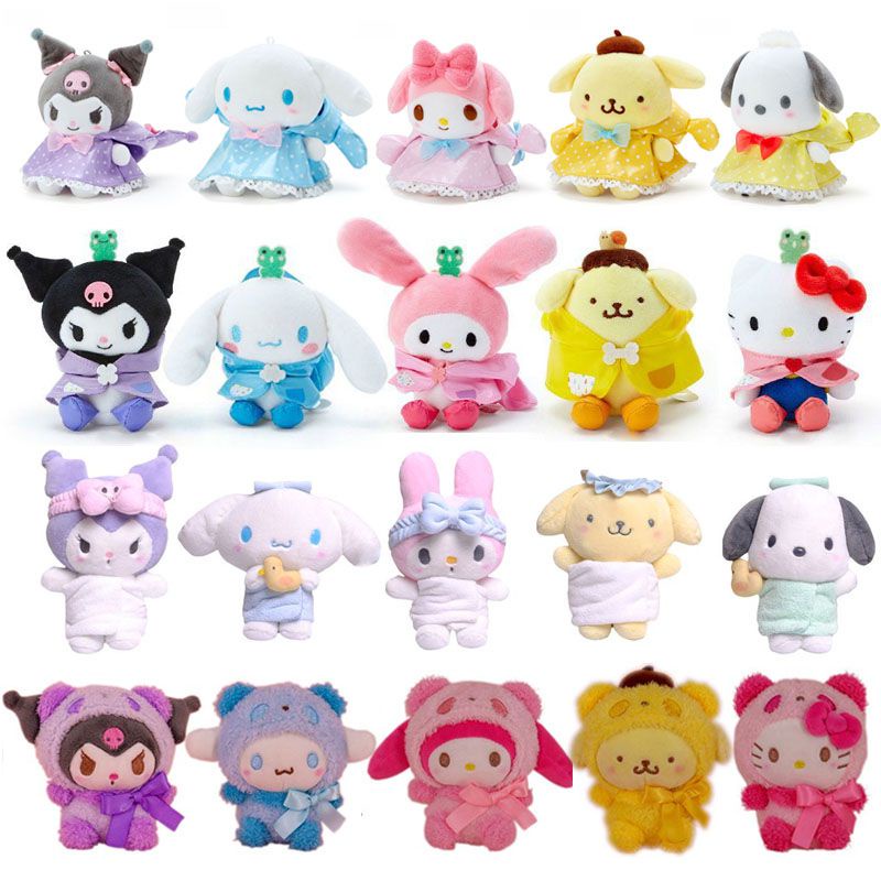 Anime Kuromi Keychain Sanrio Melody Cinnamoroll Wishmemell Pochacco ...