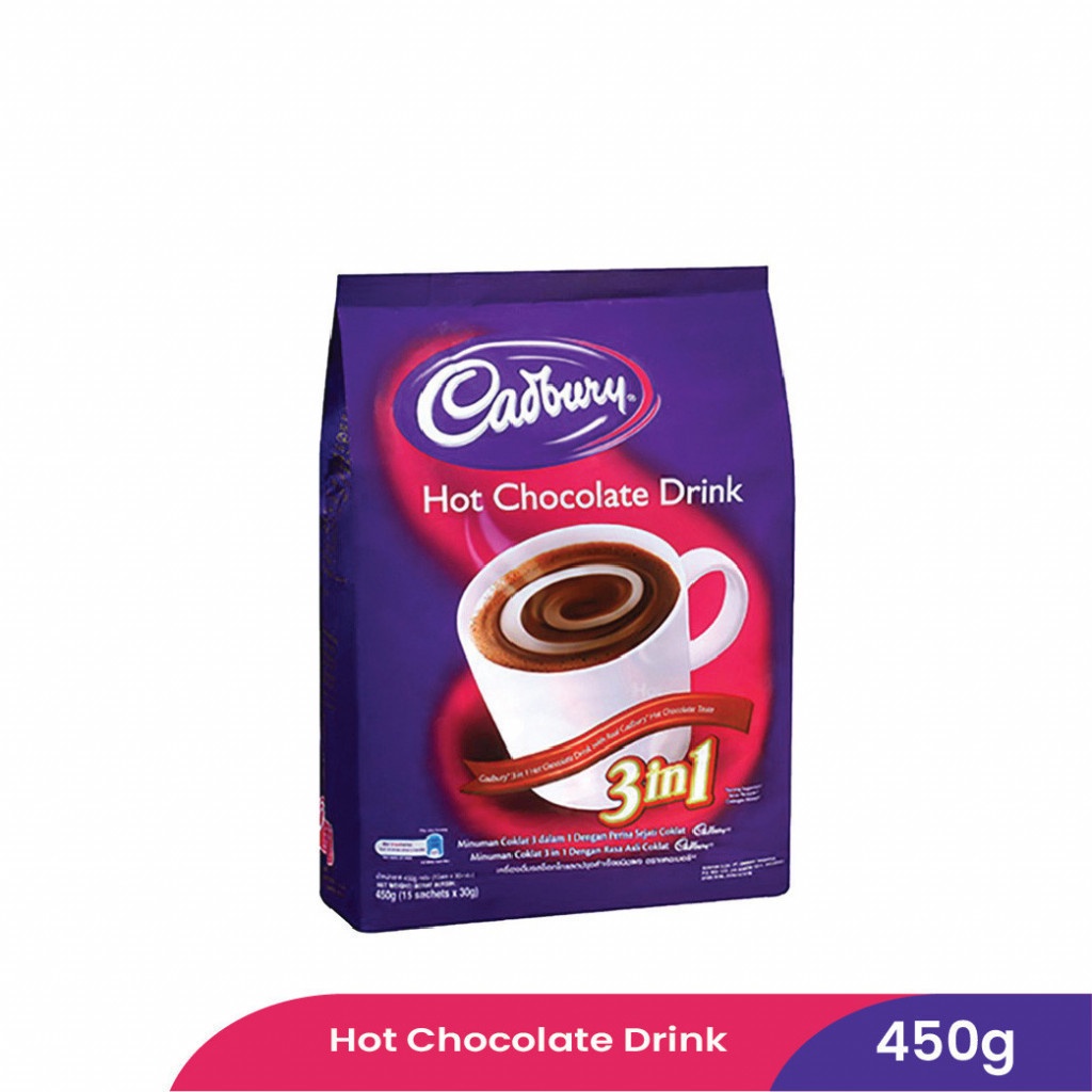 Cadbury 3 In 1 Hot Chocolate Drink 450g | Shopee Malaysia