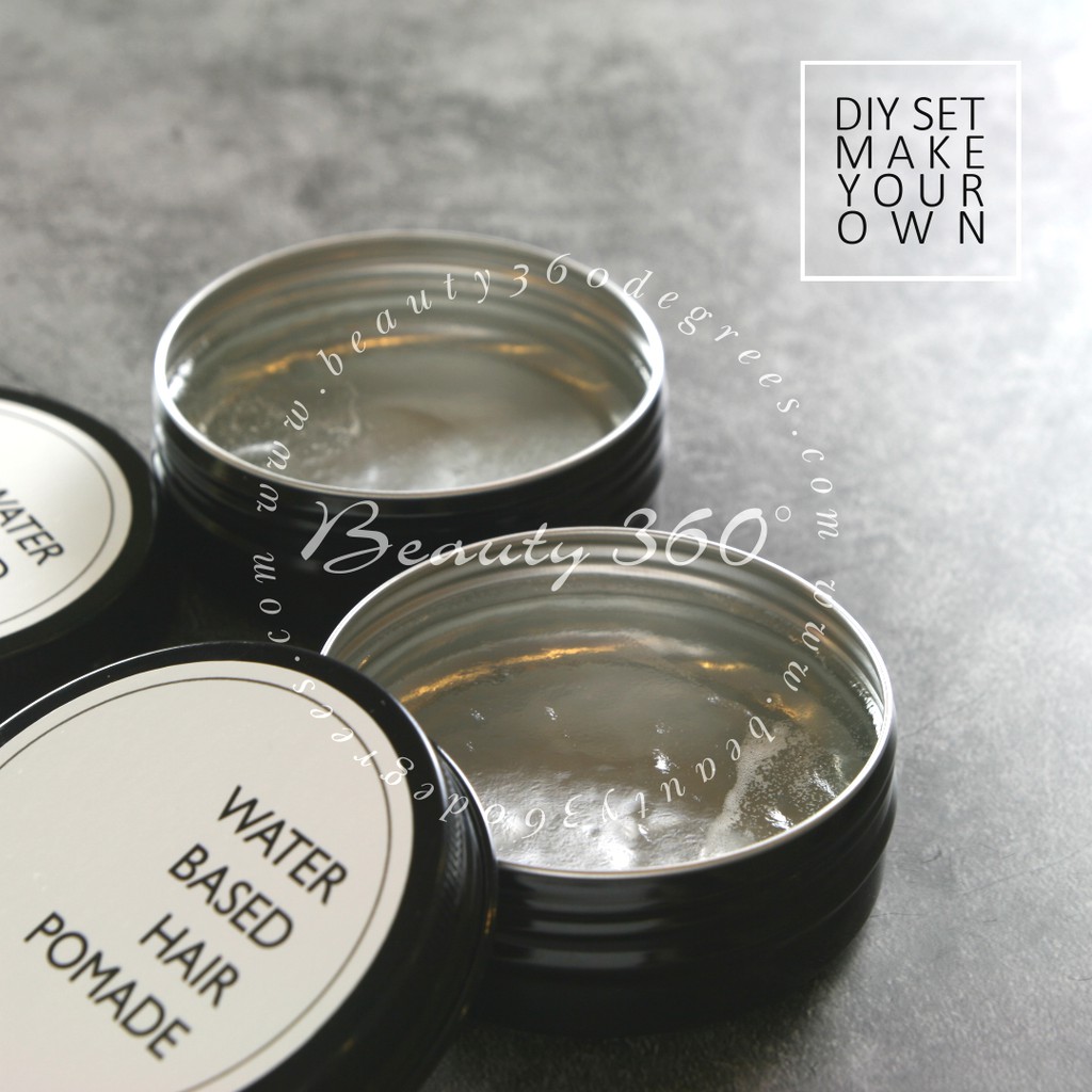 Water Based Hair Pomade c/w cosmetic ingredient & instruction ~ DIY Combo  Set with formula & Instruction sheet | Shopee Malaysia