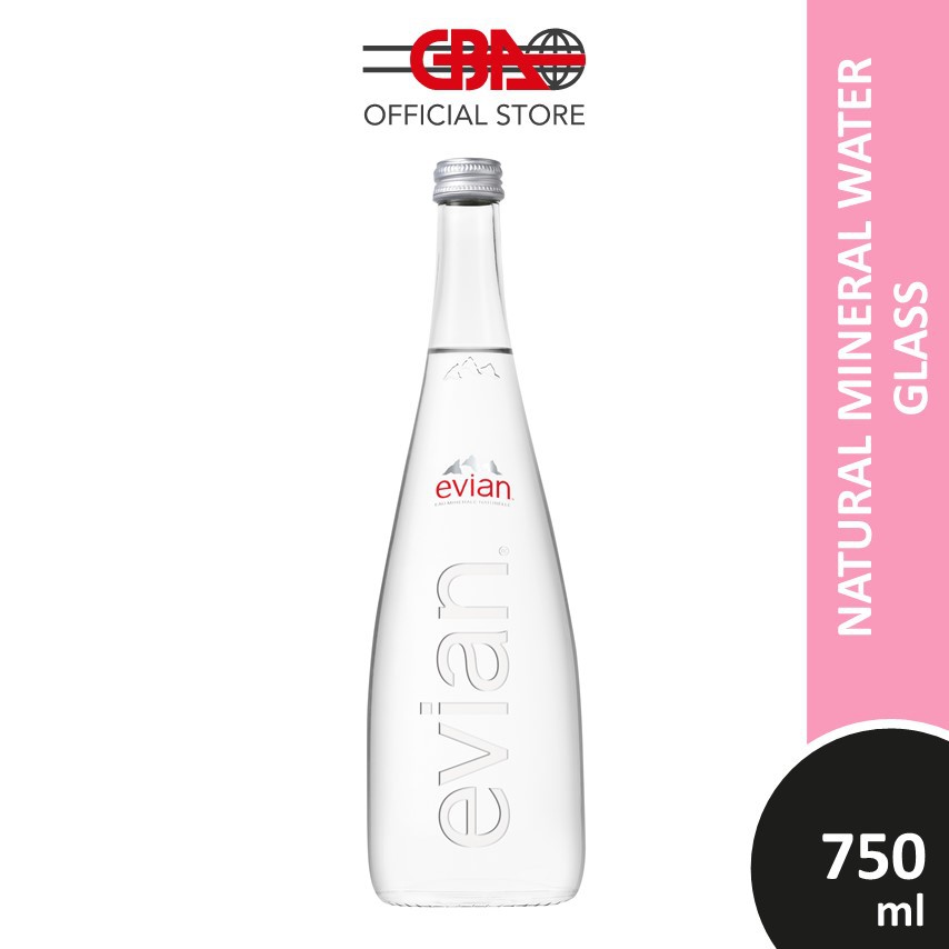 evian glass