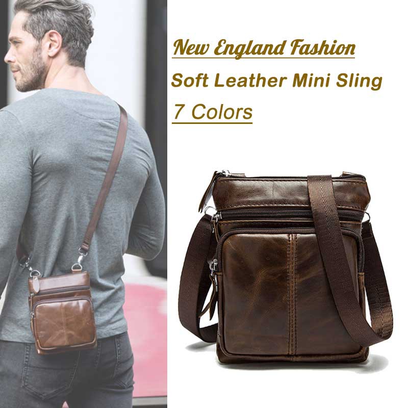 small leather bags for men