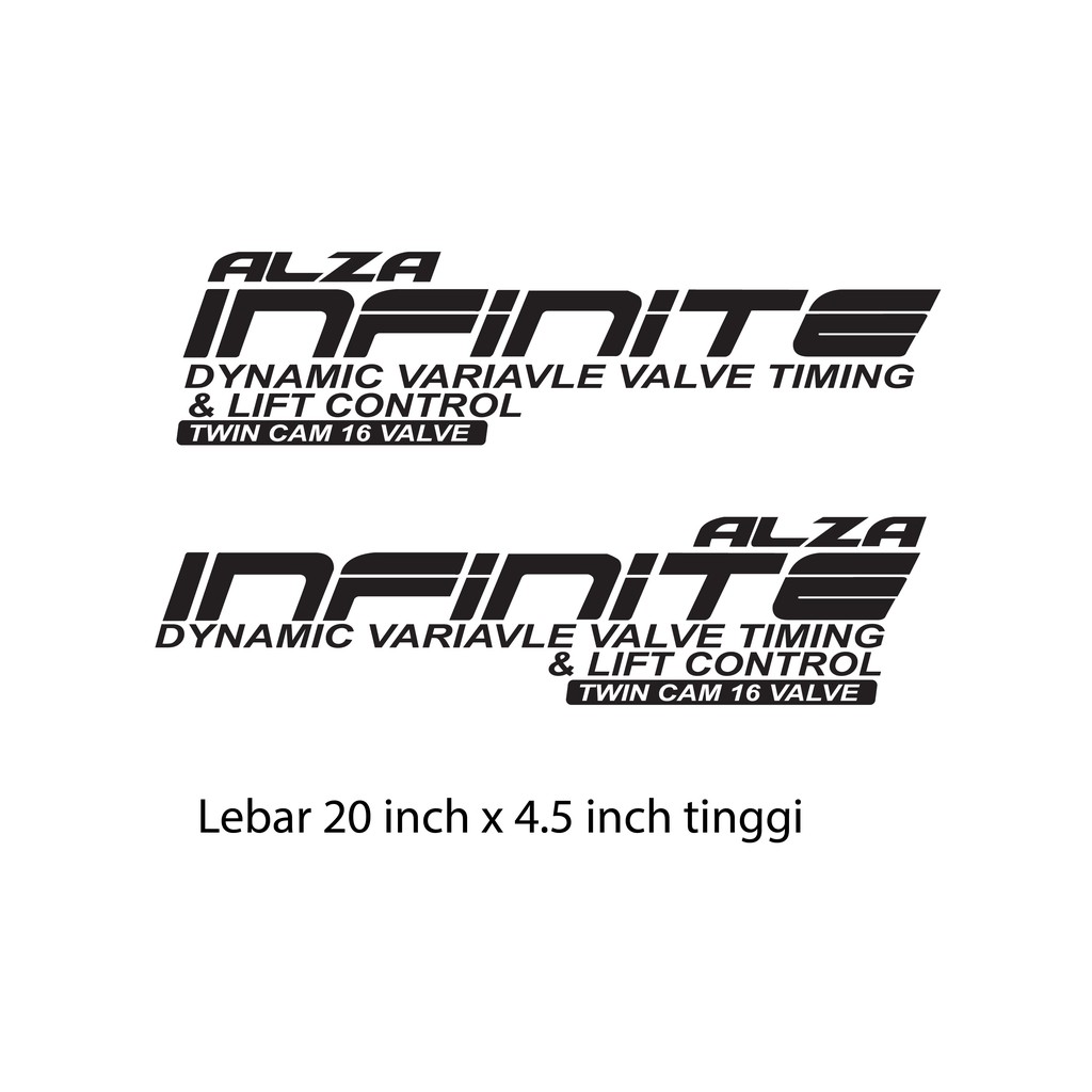 Sticker Pintu DVVT ALZA INFINITE  Shopee Malaysia