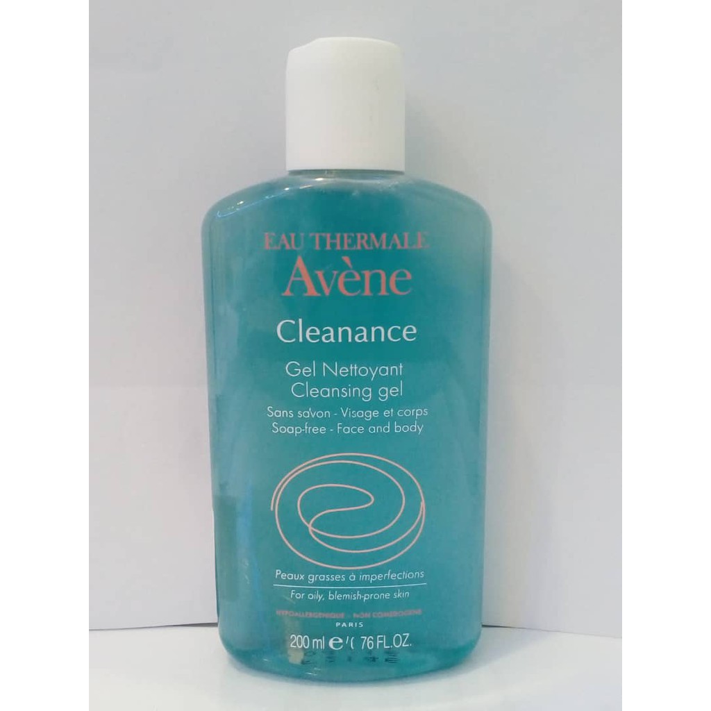 AVENE CLEANSING GEL FACE AND BODY SOAPFREE 200ML(FOR OILY,BLEMISH