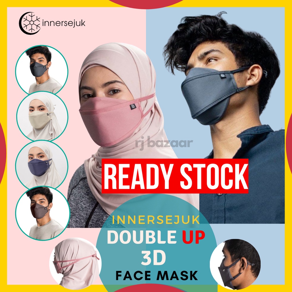INNERSEJUK Original Facemask 3D Plus Inner Sejuk Double Washable Face ...