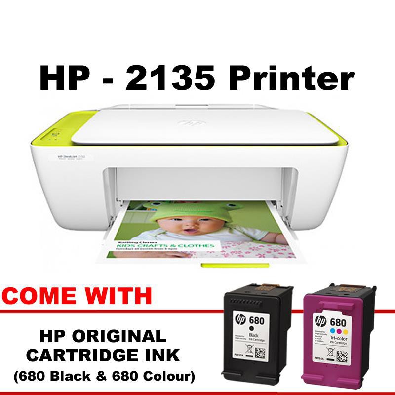 HP DESKJET 2135 ALL IN ONE PRINTER with SETUP CD | Shopee Malaysia