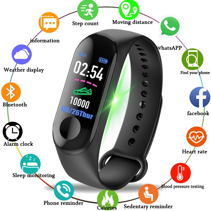 mi 3 band smart watch