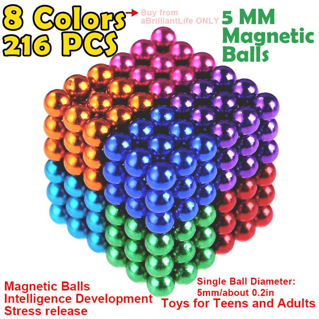 building with magnetic balls