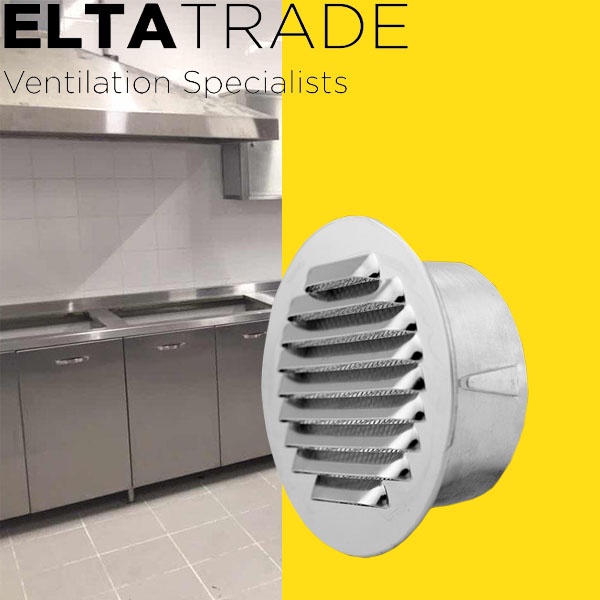 ELTA TRADE - EAGM 4" 5" 6" 8" (External Aluminium Grille With Mesh)