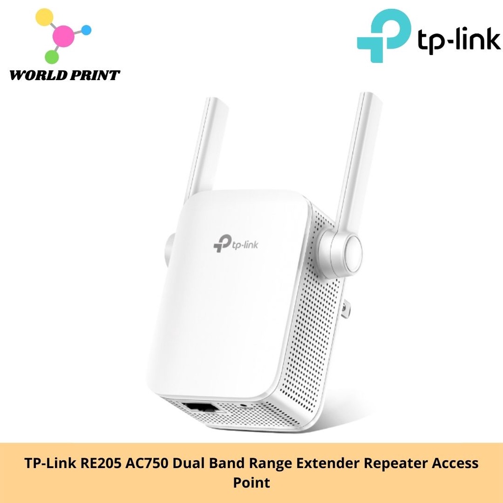 TPLink RE205 AC750 Dual Band Range Extender Repeater Access Point