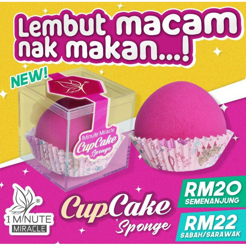 1 Minute Miracle Cupcake Sponge Shopee Malaysia