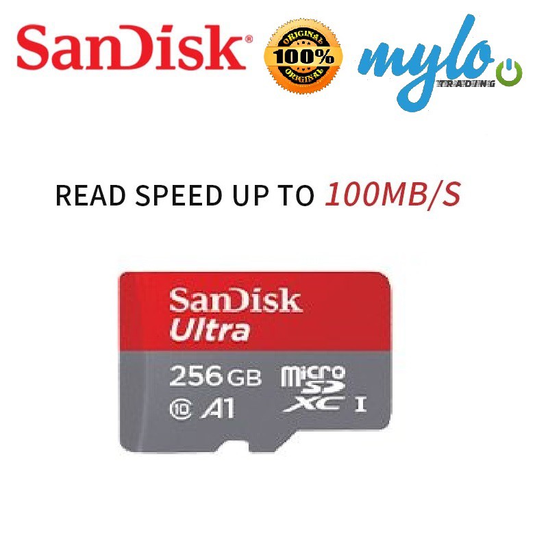 SANDISK ULTRA MICRO SD 100MB/S CLASS 10 (256GB) | Shopee Malaysia