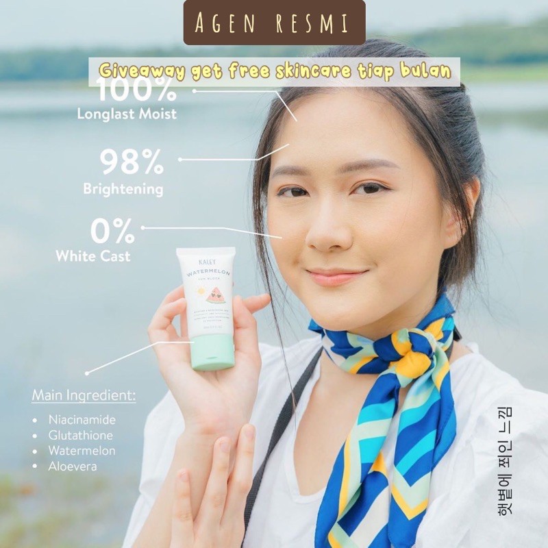 kaley watermelon sunblock