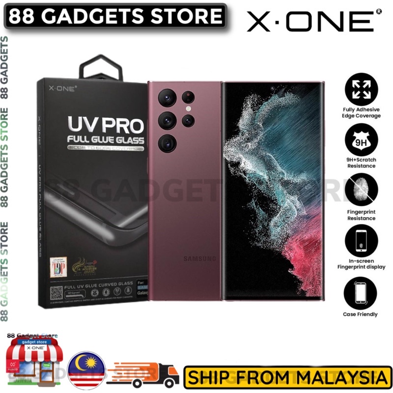 Samsung S22 Ultra / S21 Ultra XOne UV Pro Full Glue Glass Clear
