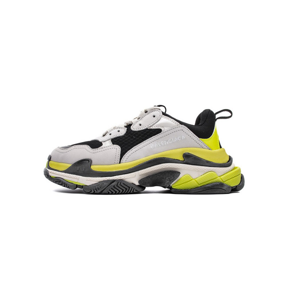 balenciaga triple s yellow grey