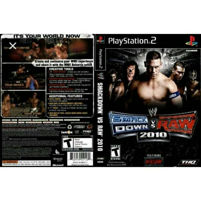 Ps2 Wwe Smackdown Vs Raw 10 Ori Shopee Malaysia