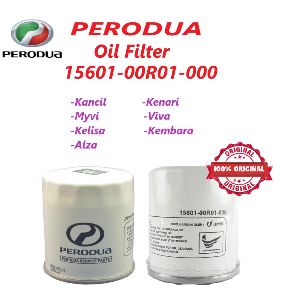Perodua Oil Filter 15601-00R01 (MYVI/ VIVA/ KANCIL /KELISA 