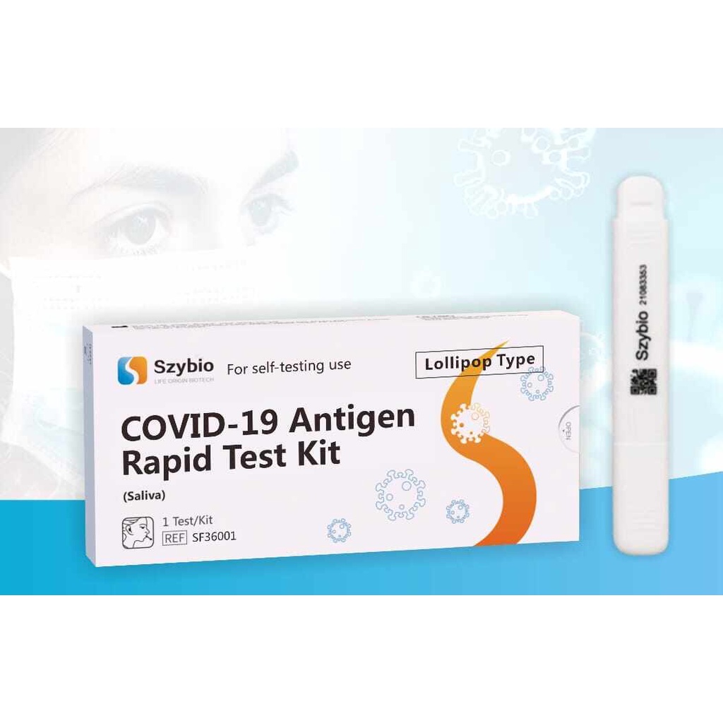 Szybio Saliva Covid19 Antigen Rapdi Test Kit (Lollipop) 1's Shopee
