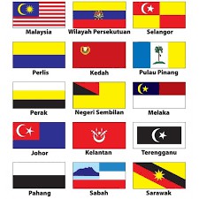 Bendera Negeri Negeri Malaysia Polyester 90cm X 180cm 3 X6 Malaysia All State Flag Shopee Malaysia