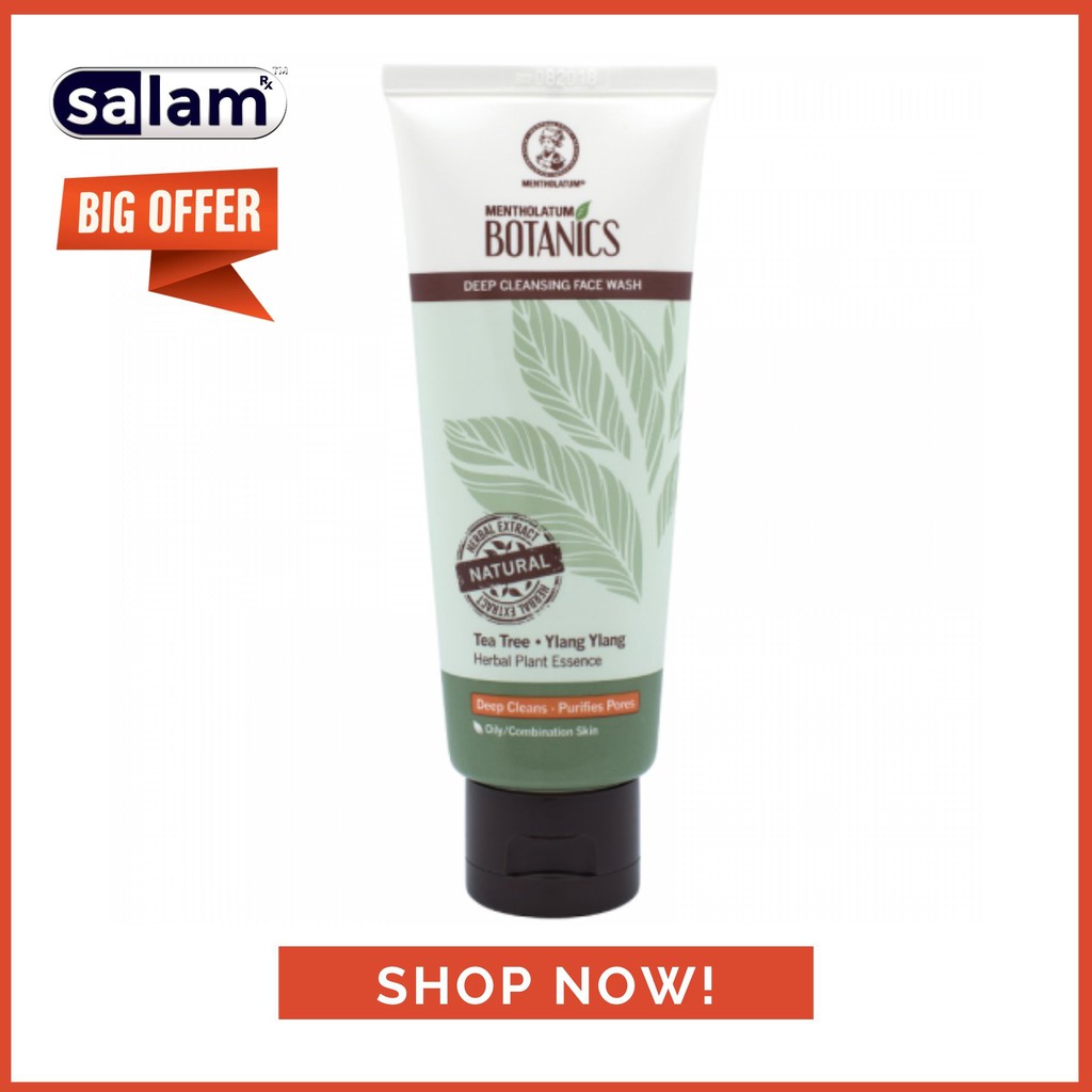 botanics deep cleansing face wash