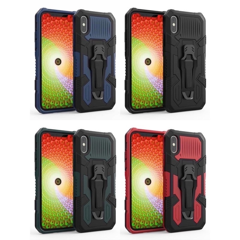 Oppo Reno 6z 5f F9 F11 Pro A76 A53 A5 A9 A31 A73 A37 A92 A93 ShockProof i Crystal Magnet Cliper Stand Phone Case Casing
