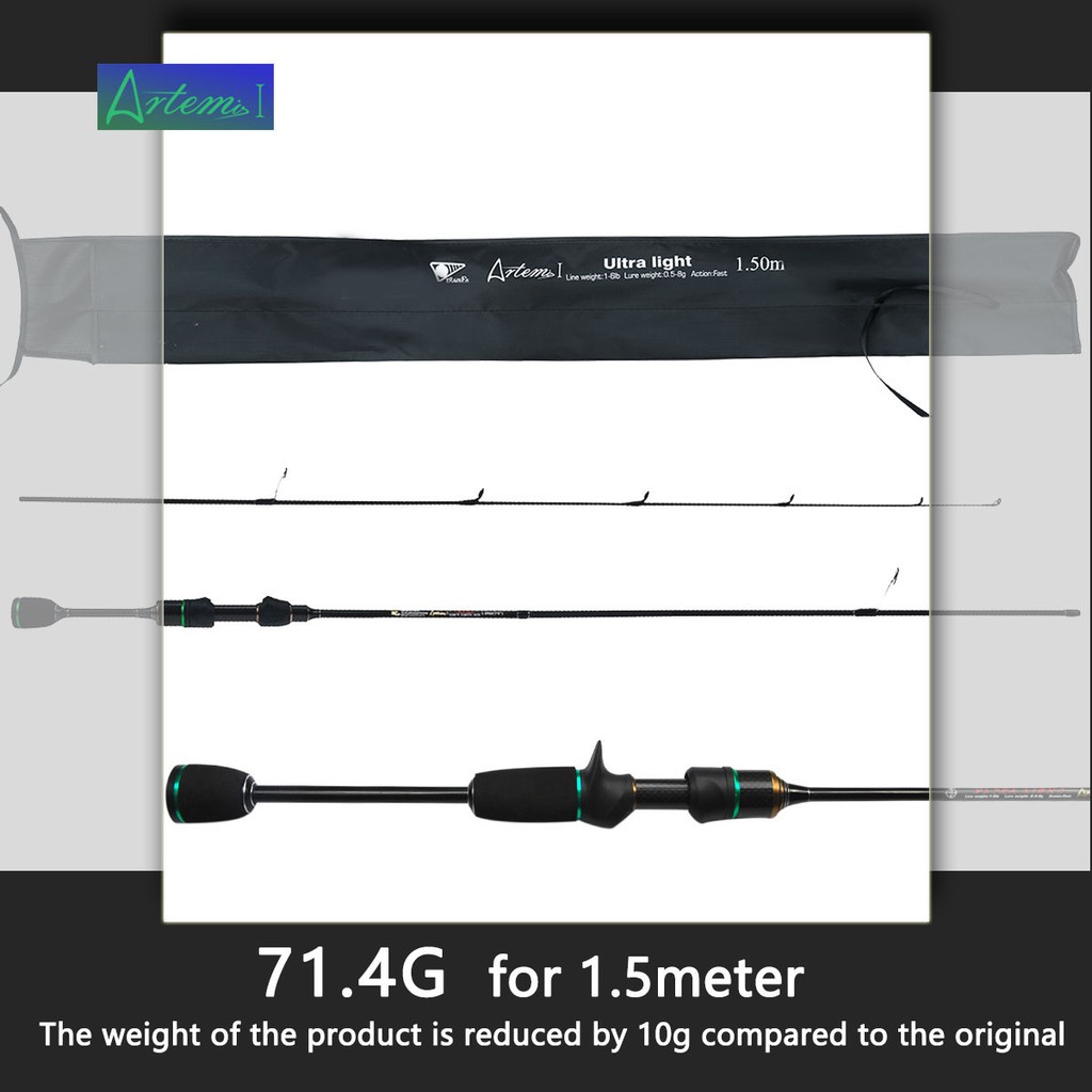 Have Reliable Experience Unmatched Lightweight Performance Artemis Ultralight Fishing Rods Available 1.5m 1.68m 1.8m - Image 4