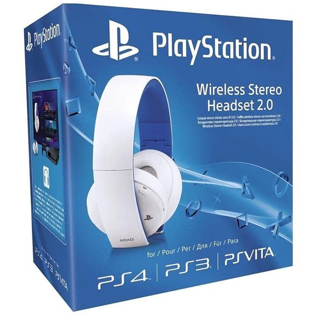 WHITE Sony PlayStation Stereo Headset 2.0 Vita) Malaysia