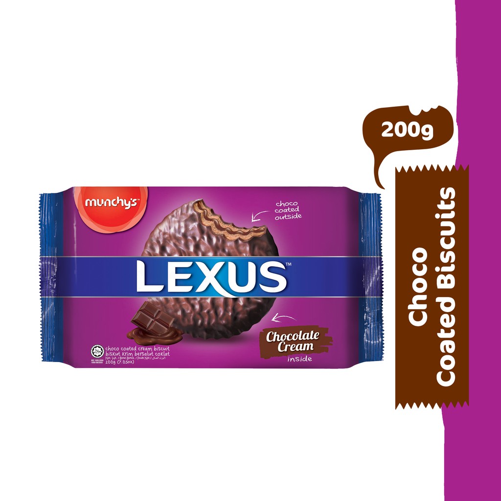 Munchy's LEXUS Choco Coated Biscuits (200g) Shopee Malaysia