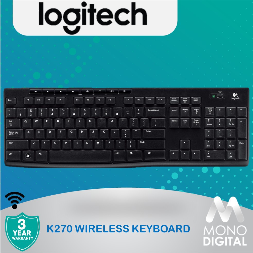 Logitech Wireless Keyboard K270 (920-003057)
